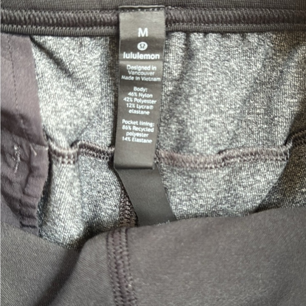 lululemon athletica Men's Black/Grey Jogger Sweatpants